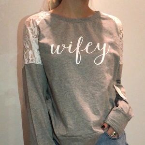 NWT “wifey” top